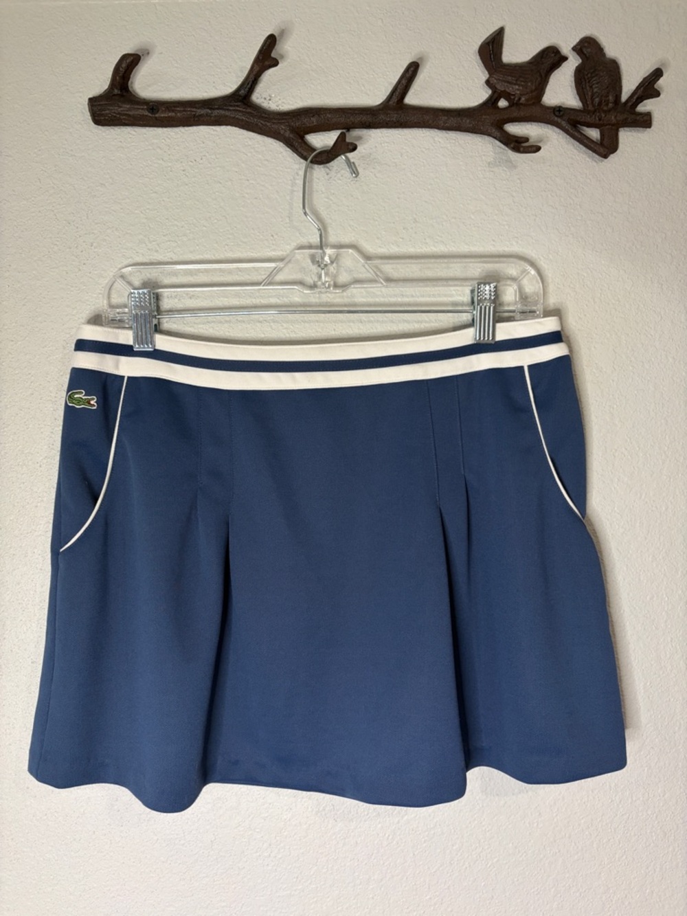 Lacoste Sport athletic athleisure pleated stretch mini skirt 42/US 10